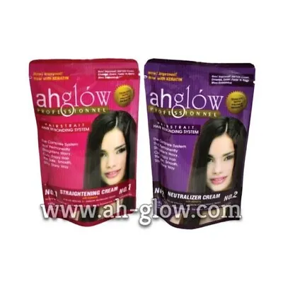 AHGLOW HAIR REBONDING SET Permanent Straightening Extra Strength! Exp 12/2024 • $29.99