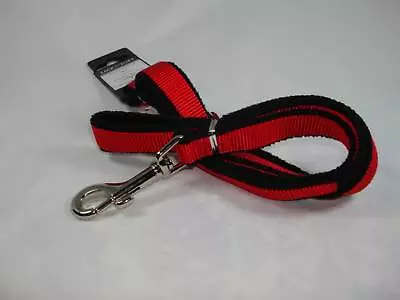 Zack Zoey Fleece Lined Red Black Collar & Leash Set New • $10