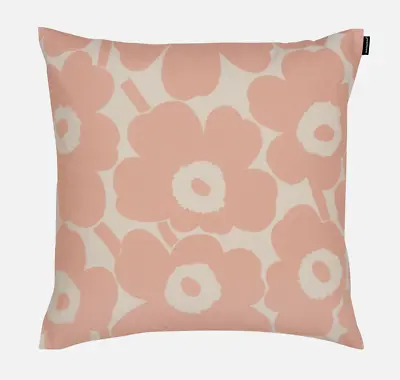 Marimekko Pieni Unikko Pillow Case Cushion Cover Powder Pink Finland • $55