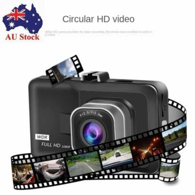 $21.59 • Buy Car Dash Camera Cam 1080P FHD 3 LCD Video DVR Recorder Camera Front Night Vision