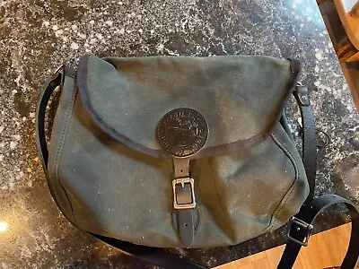 Duluth Pack Company Canvas And Leather Dark Green Shell Bag • $55