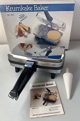 Vitantonio Cookware Krumkake Baker No. 350 Italian Pizzelle Iron Made In USA • $99.95