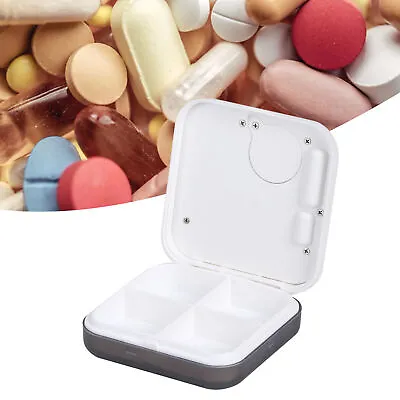 £10.58 • Buy (4 Grid Gray) Automatic Pill Dispenser Multifuctional Electronic Medicine
