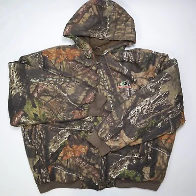 Mossy Oak Break-Up Country Insulated Camo Hooded Bomber Jacket Mens 3XL • $29.87