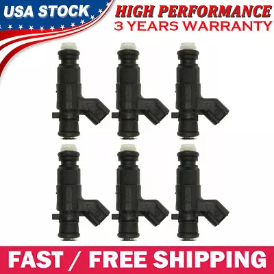 Fuel Injector Set (6 Pieces) For Cadillac CTS SRX Buick LaCrosse Allure 3.6L V6 • $74.71