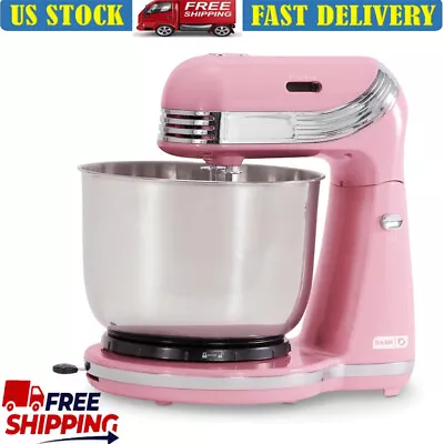 6 Speed Stand Mixer 3 Qt Stainless Steel Mixing Bowl Kitchen Countertop Compact • $52.48