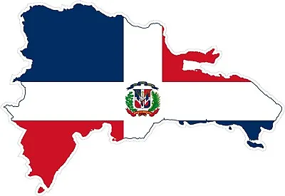 Dominican Republic Flag Fist-sticker Decal- Calcomania Bandera Dominicana- • $2.95