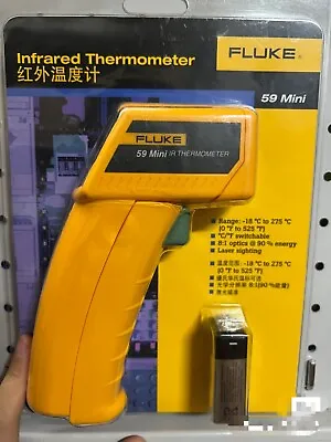 Fluke 59 Mini Handheld Laser Infrared Thermometer ℃/℉ –18℃~275℃ Laser Sight • $39
