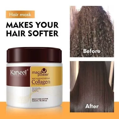 Karseell Collagen Hair Treatment Deep Repair Conditioning Argan Oil Collagen Hai • £16.49