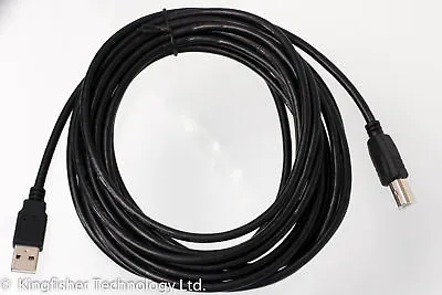 5m USB PC / Fast Data Synch Black Cable Lead For Canon IPF605 Printer • £5.99