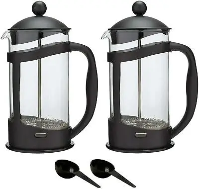 2 X Three Cup Cafetiere With Coffee Scoop • £9.99