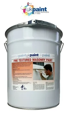 20 Litre Trade Fine Textured Masonry Paint - COLOURS - FREE POSTAGE  • £55