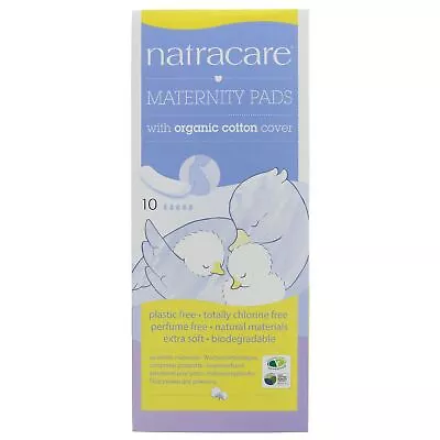 Natracare | New Mother Maternity Pads - Organic Cotton Cover | 10 X 10 • £34.55