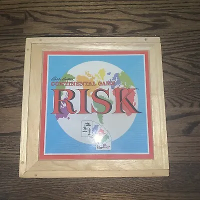 Risk Nostalgia Game Series Bookshelf 2003 Hasbro WOODEN Pieces In Wood Box • $24.99
