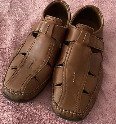Pavers Men's Sandles/shoes Size UK 10 Brown • £14