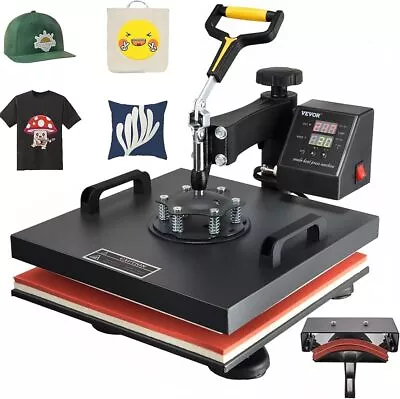 2 In 1 Digital Tshirt Heat Press Machine 15 X15  360° Swing Away For Printing • $139.99