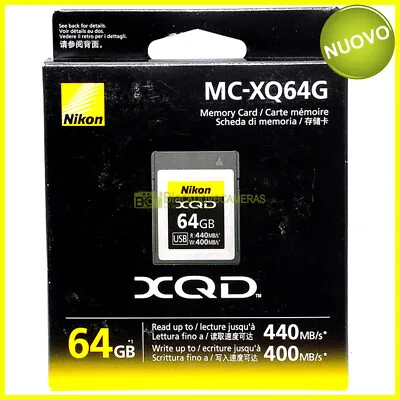 Nikon MC-XQ64 G XQD 64GB R 440Mb/s W 400Mb/s Memory Card Memory Card. • £155.37