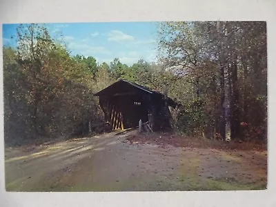 C1970s Postcard Meadows Mill Covered Bridge Near Opelika AL  USA Unposted • $4.99