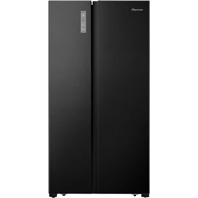 £699.92 • Buy Fridgemaster 519 Litre Side-By-Side American Fridge Freezer - Black MS91520BFF
