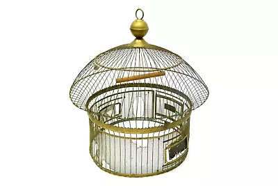 Antique Old Hendryx March 7th 1905 Pat Birdcage Decorative Dome Brass Metal • $156