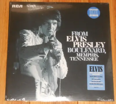 From Elvis Presley Blvd Memphis Tenn Ftd 2x Blue Vinyl #0696/3500 New Sealed • $194.99