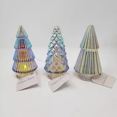 Target Bullseye Playground Christmas Iridescent - GlassTree Set Of 3 - 4.5  • $13.99