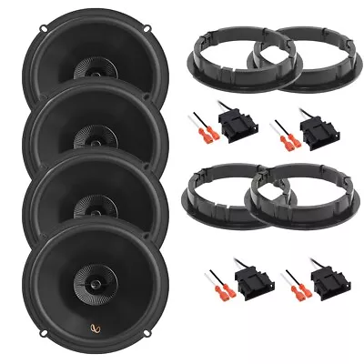 Infinity 6.5  Front/Rear Coaxial Speakers & Kit For 1999-2015 Volkswagen Jetta • $129.99