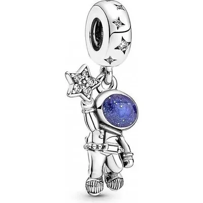 ASTRONAUT IN THE GALAXY  Sterling Silver Charm PANDORA ALE  S925 #790030C01 G33 • $50