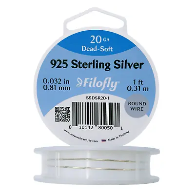 Filofly 925 Sterling Silver Wire Dead Soft Round • $21.99