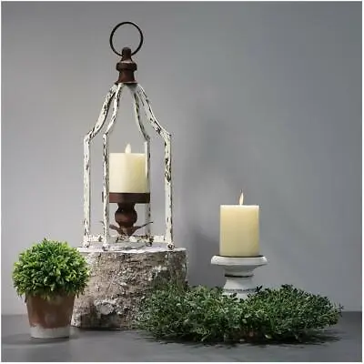 Glitzhome 16.5'' Farmhouse Iron Decorative Hanging Candle Lantern For Home Party • $26.66