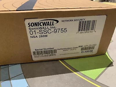 Sonicwall NSA 250M Network Security Appliance Firewall (01-SSC-9755) • $164.06