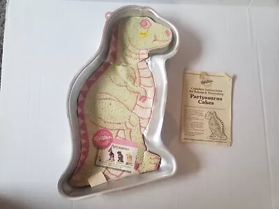 Vintage 1987 Wilton Partyasaurus T REX Dinosaur Cake Pan Baking Mold #2105-1280 • $24