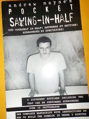 Andrew Mayne Pocket Sawing In Half Book • $4.99