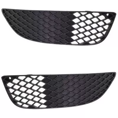 For 2008-2015 Mitsubishi Lancer Bumper Grille LH & RH Textured Black Set 2pc • $18.99