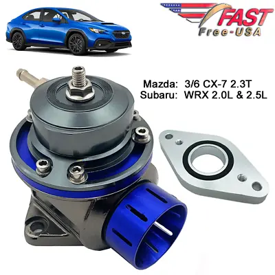 FV 40mm Blow Off Valve BLUE With Adapter For Subaru WRX 08-22 MAZDA 36CX-7 0 • $61.91