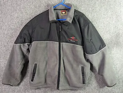 POLAR Grand Canyon Railway Logo Fleece Full Zip W/ Pockets Men XL • $13.38