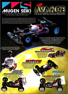 Mugen Seiki RC Avance K2-X 495  Print Ad Wall Art Decor Sting Mark Pavidis • $17.99