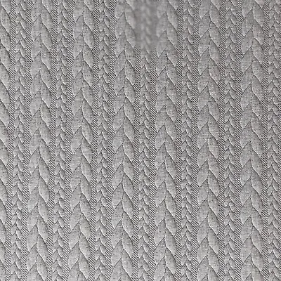 £8 • Buy Cable Knit Jersey Fabric Grey 150cm Wide By The Half Metre
