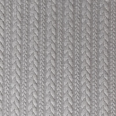 £8 • Buy Cable Knit Jersey Fabric Grey 150cm Wide By The Half Metre
