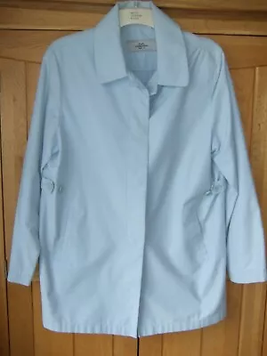Style Collection Pale Blue Mac Duster Coat Size 16 • £6