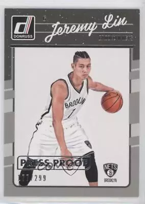 2016-17 Panini Donruss Press Proof Silver /299 Jeremy Lin #83 • $5.43