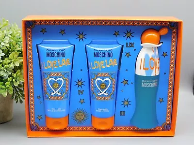 Cheap And Chic By Moschino I Love Love Gift Set Eau De Toilette Spray 1.7 Oz NIB • $39.98