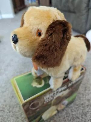 Vintage HOPPING SPANIEL Battery Operated Sound Control Puppy Dog ~ Original Box • $14.75