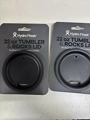 2 Hydro Flask Tumbler Lid Replacement Black 22oz Tumbler & 10oz Rocks #AB5 • $10