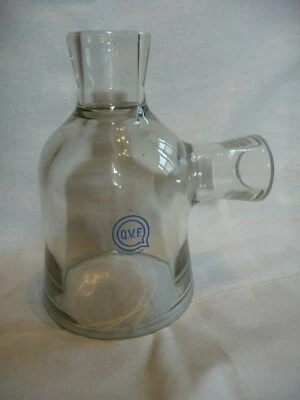 £24.99 • Buy Q.V.F. Glass Laboratory Chemistry Decorative Sculptural Flask Shape Equipment  