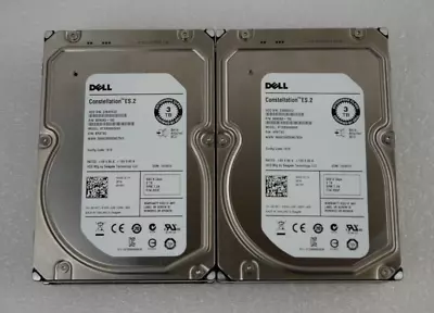 Lot Of 4 Dell 091K8T Seagate ST33000650SS 3TB 7.2K SAS 3.5  Server Hard Drives • $30.30