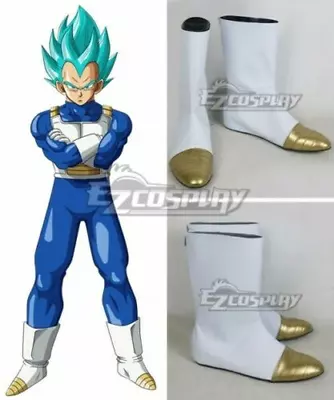 Dragon Ball Super Vegeta White Shoes Cosplay Boots • $36.66