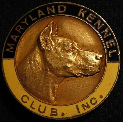 VINTAGE 1.25  MARYLAND KENNEL CLUB PIN BADGE BUTTON - Dog Canine • $16.99