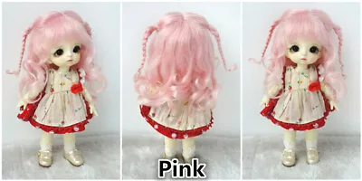 JD564 1/8 1/6 1/4 1/3 Cute BJD Mohair Wigs For OB11YOSD MSD SD Blythe Doll Hair  • $26.69