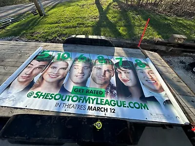 SHE'S OUT OF MY LEAGUE Great Original Vinyl Banner 5 X 10 Movie Poster 2010 • $56